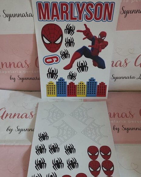 Topo de Bolo Homem Aranha