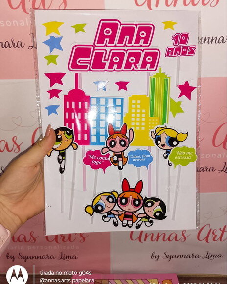 Topo de Bolo Meninas Super Poderosas