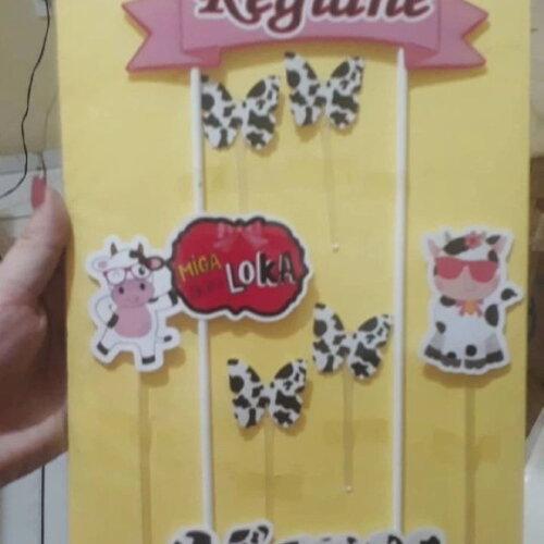 Topo de Bolo Miga Sua Loka