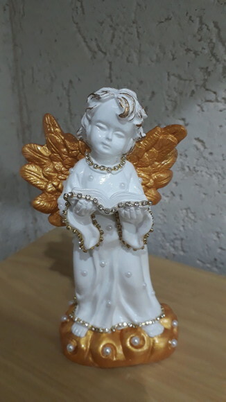 Anjo com livro - 20 cm