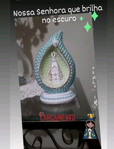 Brilha no Escuro! Gota de Nossa Senhora Aparecida.