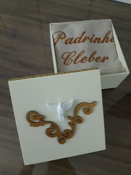 Caixa Convite para Padrinho/Madrinha de Crisma