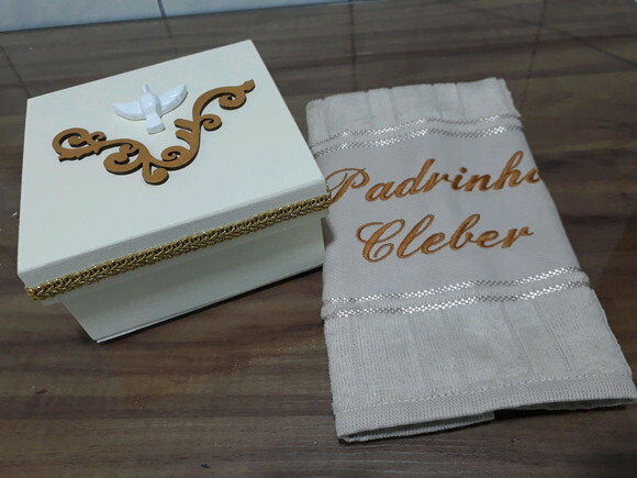 Caixa Convite para Padrinho/Madrinha de Crisma