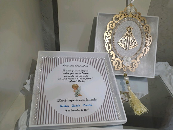Caixa para Padrinho/Madrinha de Batizado