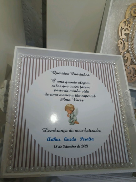 Caixa para Padrinho/Madrinha de Batizado