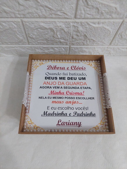 Caixa para Padrinhos de Crisma