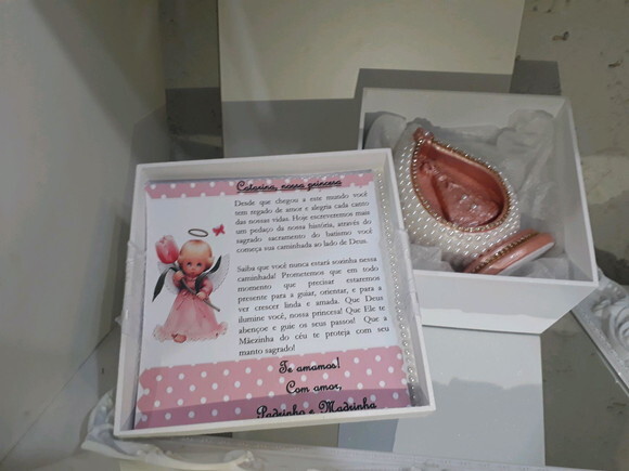 Caixa presente para afilhada