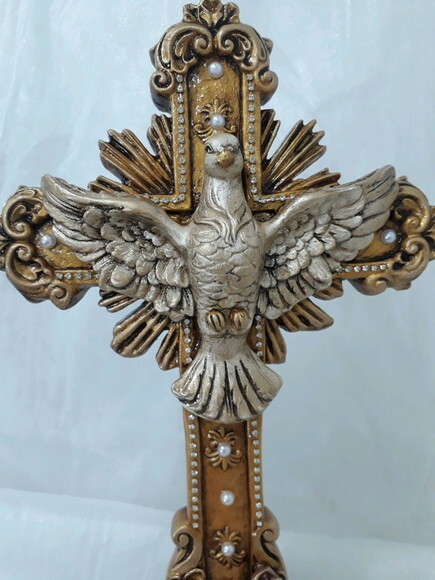 Crucifixo com Espírito Santo 38cm
