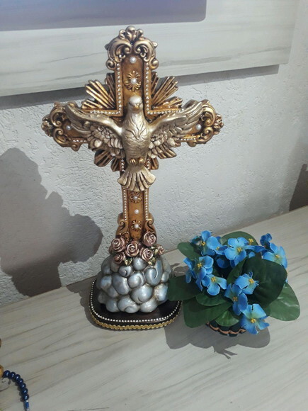 Crucifixo com Espírito Santo 38cm