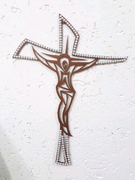 Crucifixo estilizado 35cm