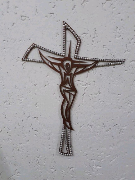 Crucifixo estilizado 35cm