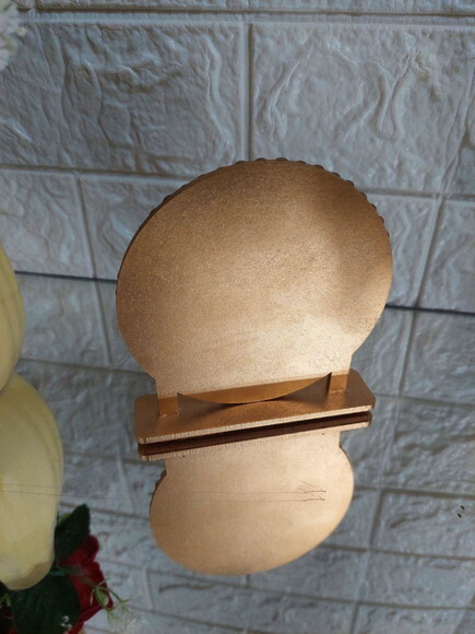 Enfeite de Mesa da Sagrada Família em mdf , Lembrancinha