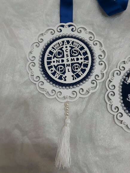 Escapulário de porta com Medalha de São Bento