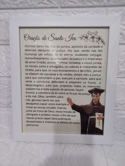 Imagem E Quadro De Santo Ivo , Padroeiro Dos Advogados.