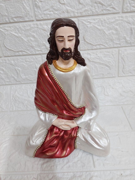 Jesus Meditando , Imagem De 20cm