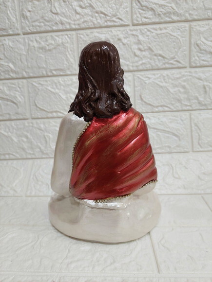 Jesus Meditando , Imagem De 20cm
