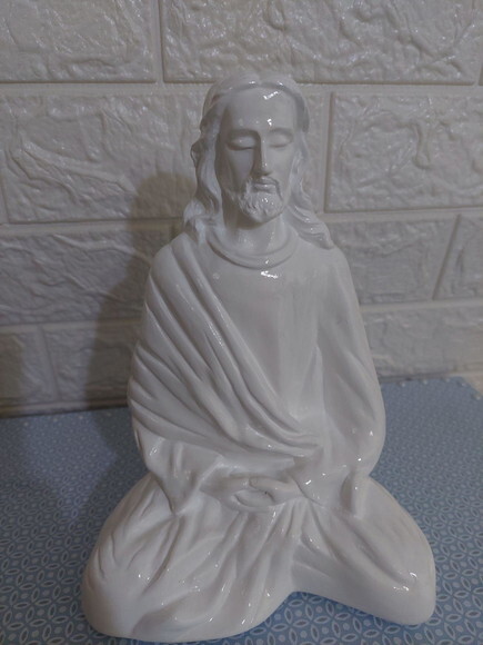 Jesus Meditando , Imagem De 20cm