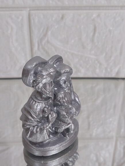 Lembrancinha da Sagrada Família, 8cm, prata