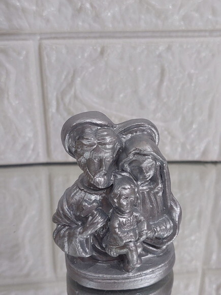 Lembrancinha da Sagrada Família, 8cm, prata
