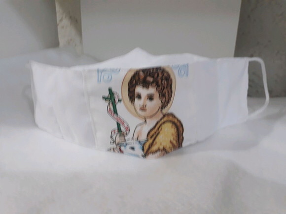 Máscara 3D com São João Batista - Santos / Imagens Católicas