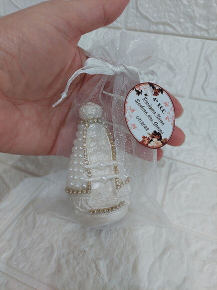 Nossa Senhora Aparecida mini. Lembrancinha Batizado