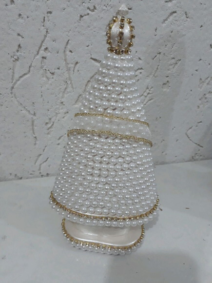 Nossa Senhora Aparecida 20cm, com coração Fé