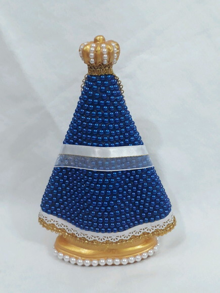 Nossa Senhora Aparecida 25 cm, com coração Mãe