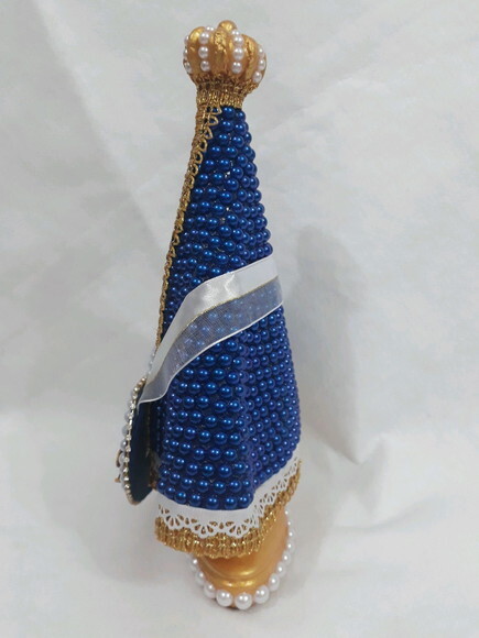Nossa Senhora Aparecida 25 cm, com coração Mãe