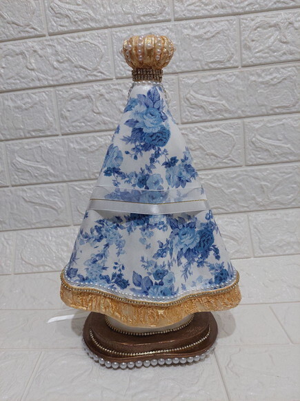 Nossa Senhora Aparecida 40cm , Casamento , com Porta Aliança