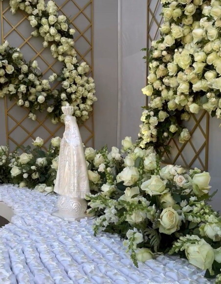 Nossa Senhora Aparecida 65cm, Casamento , Noiva