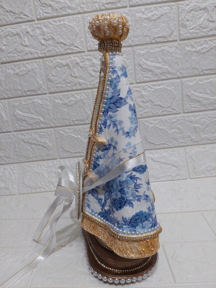 Nossa Senhora Aparecida 40cm , Casamento , com Porta Aliança