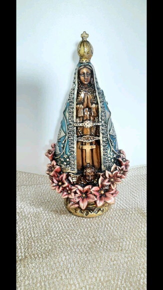 Nossa Senhora Aparecida, estilo barroco, 20 cm