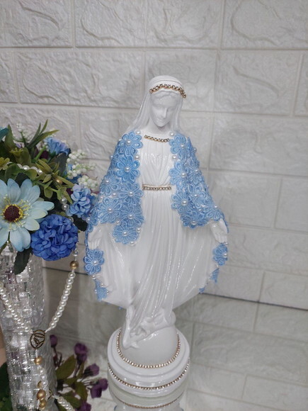 Nossa Senhora das Graças 30cm Casamento , Noiva