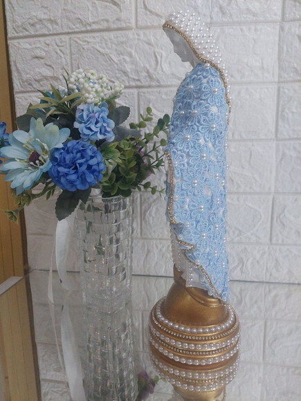 Nossa Senhora das Graças 30cm Casamento , Noiva