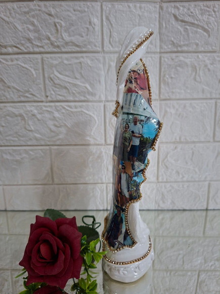 Nossa Senhora das Graças Personalizadas com Fotos , 30cm