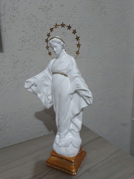 Nossa Senhora do Sorriso com resplendor..