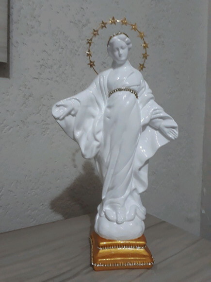 Nossa Senhora do Sorriso com resplendor..