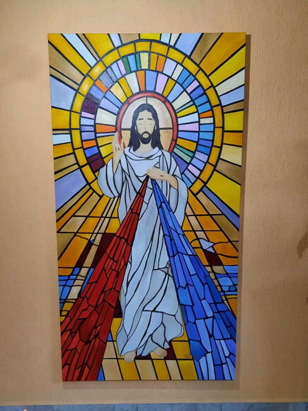 Painel Jesus Misericordioso - 0,95 x 1,80