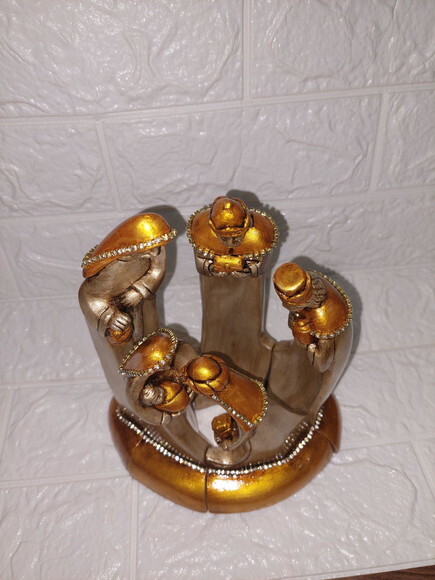 Presépio de Natal, de Encaixe , Estilizado, com 5 Peças.