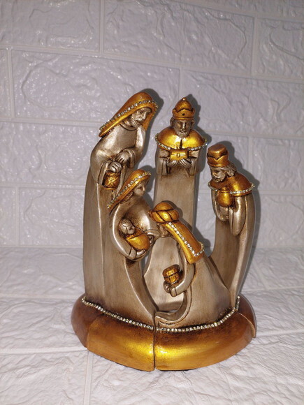 Presépio de Natal, de Encaixe , Estilizado, com 5 Peças.