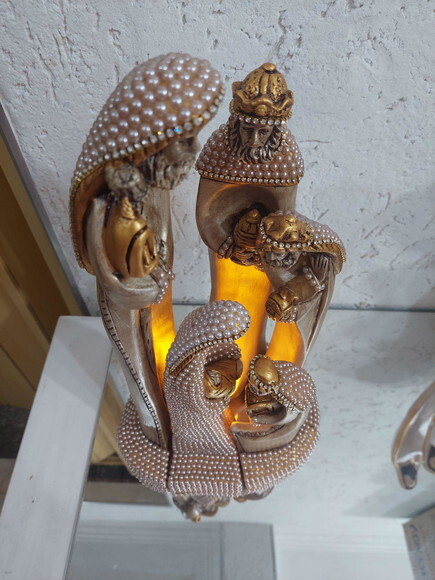 Presépio Estilizado / Moderno 40cm com Pérolas