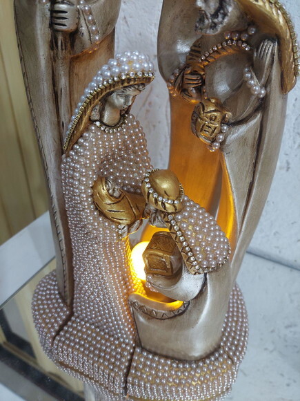 Presépio Estilizado / Moderno 40cm com Pérolas