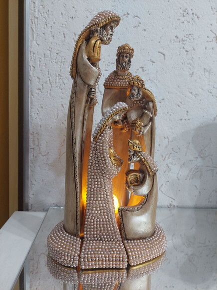 Presépio Estilizado / Moderno 40cm com Pérolas