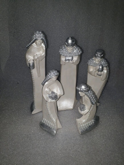 Presépio Estilizado, 5 Peças, 20cm