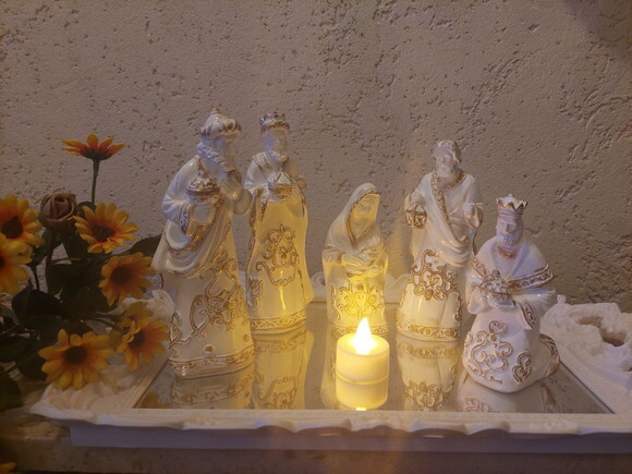 Presépio Marroquino , 5 Peças , 16cm, Presépio de Natal