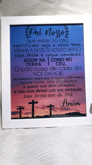 Quadro Decorativo religioso com oração