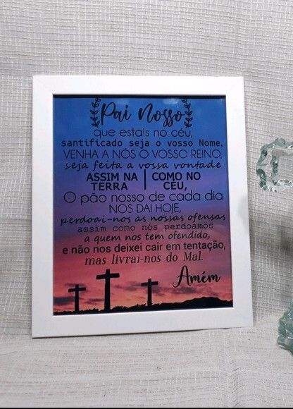 Quadro Decorativo religioso com oração
