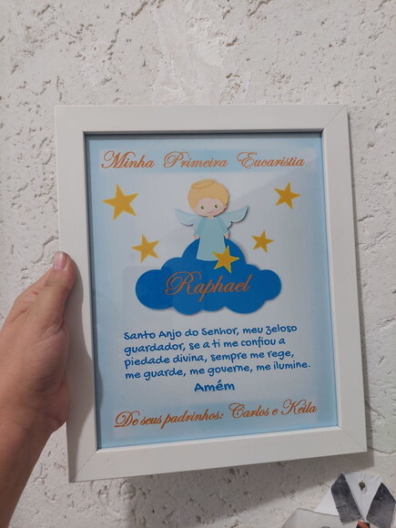 Quadro Personalizado para Primeira Eucaristia
