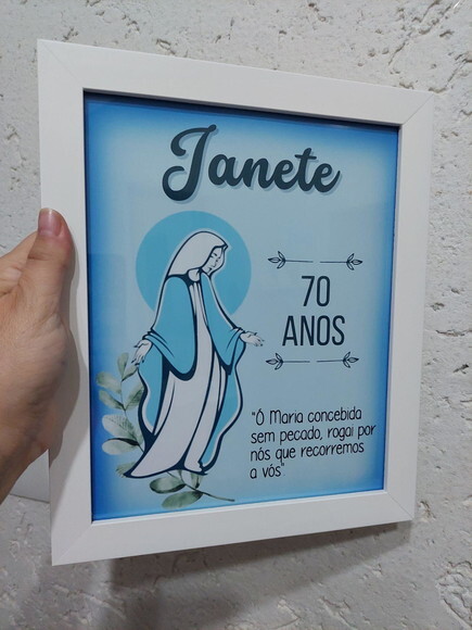 Quadro Presente Personalizado com Nome e Oração