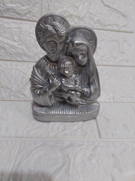 Sagrada Família busto 13 cm, prata